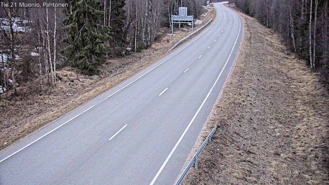 Weather Camera Image Road 21 Muonio Pahtonen, Muonio, Lappi