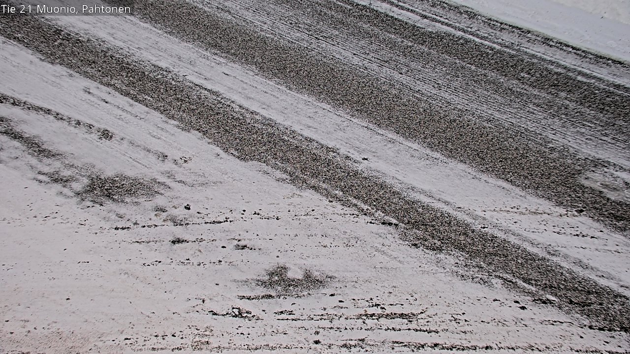 Weather Camera Image Road 21 Muonio Pahtonen, Muonio, Lappi