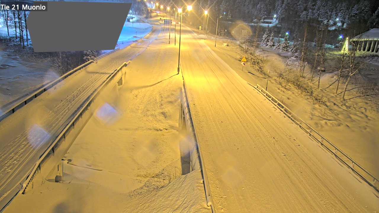 Weather Camera Image Väg 21 Muonio, Muonio, Lappi