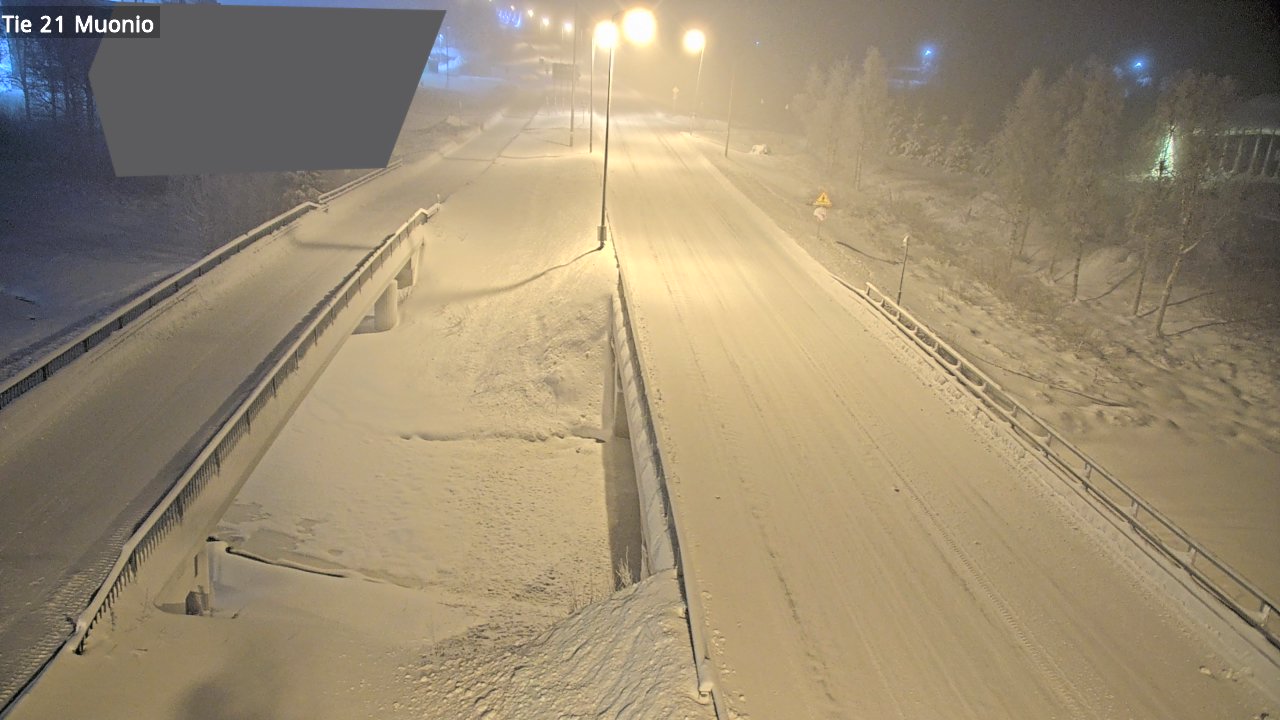 Weather Camera Image Väg 21 Muonio, Muonio, Lappi