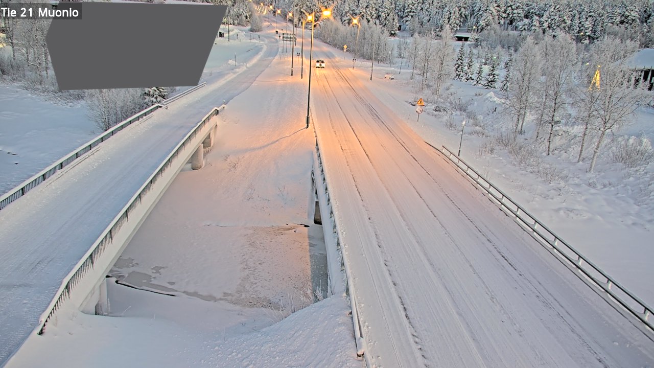 Weather Camera Image Väg 21 Muonio, Muonio, Lappi