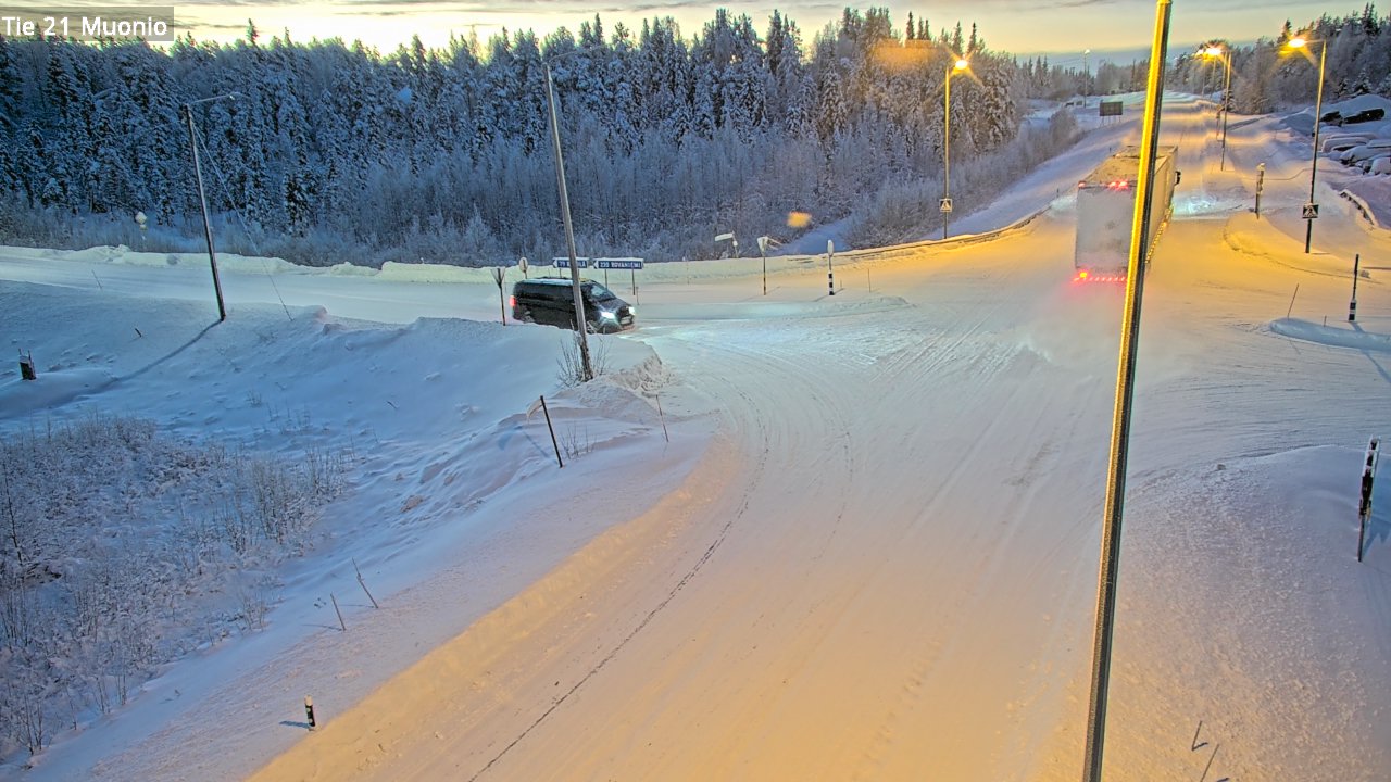 Weather Camera Image Väg 21 Muonio, Muonio, Lappi