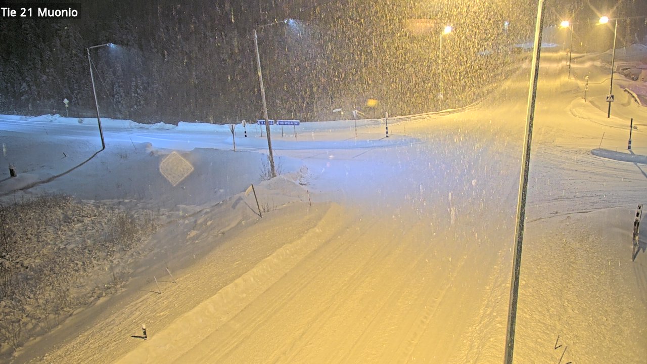 Weather Camera Image Väg 21 Muonio, Muonio, Lappi