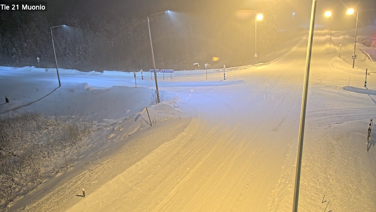Weather Camera Image Väg 21 Muonio, Muonio, Lappi