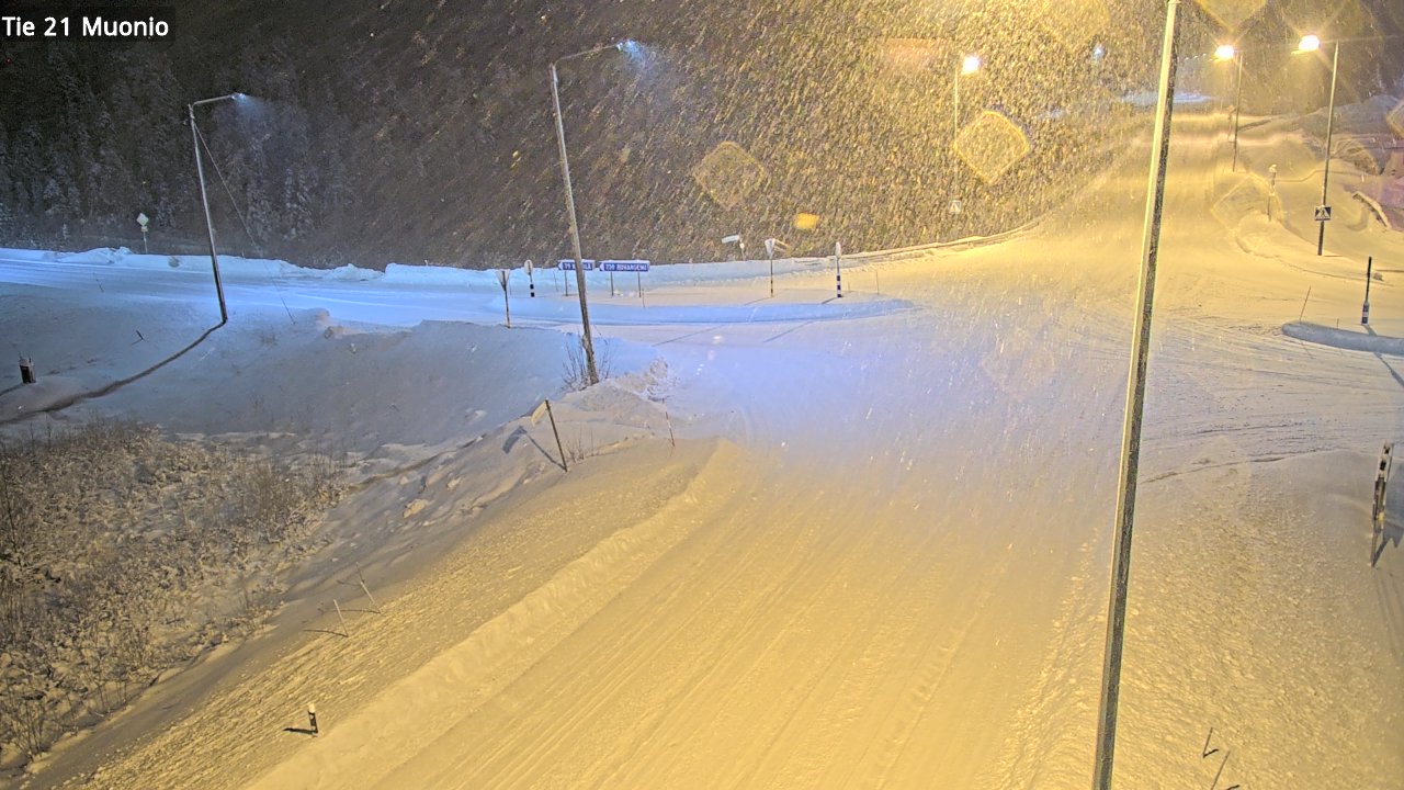 Weather Camera Image Väg 21 Muonio, Muonio, Lappi