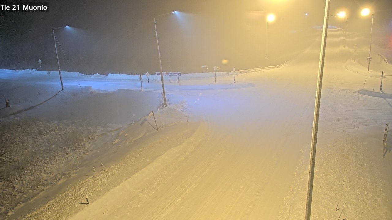 Weather Camera Image Väg 21 Muonio, Muonio, Lappi