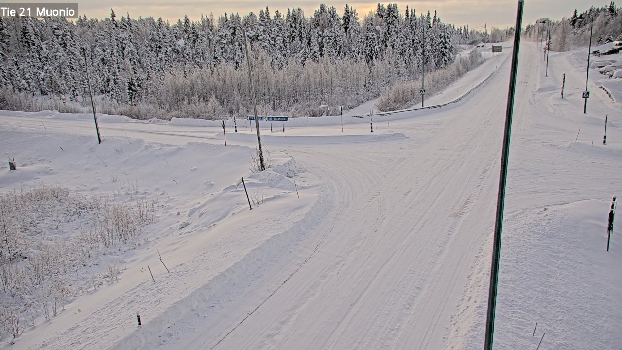 Weather Camera Image Väg 21 Muonio, Muonio, Lappi