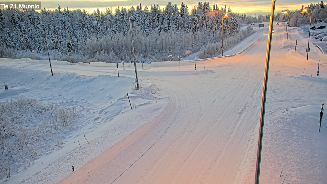 Weather Camera Image Väg 21 Muonio, Muonio, Lappi