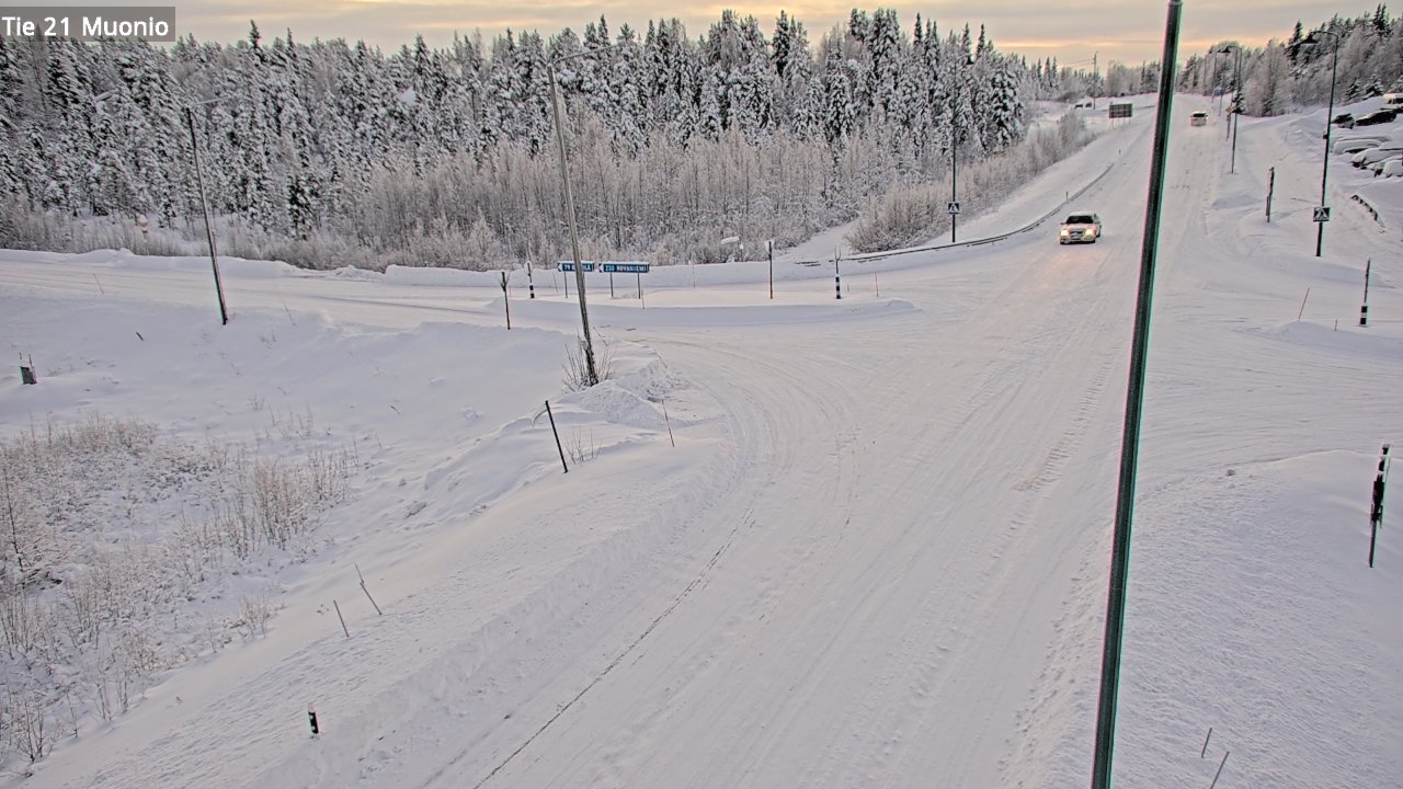 Weather Camera Image Väg 21 Muonio, Muonio, Lappi