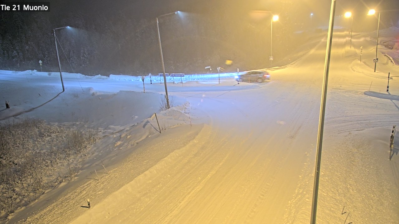 Weather Camera Image Väg 21 Muonio, Muonio, Lappi