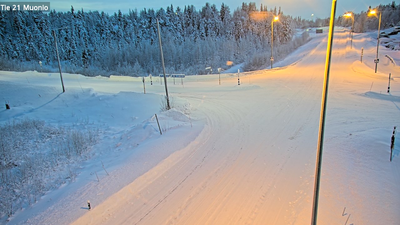 Weather Camera Image Road 21 Muonio, Muonio, Lappi