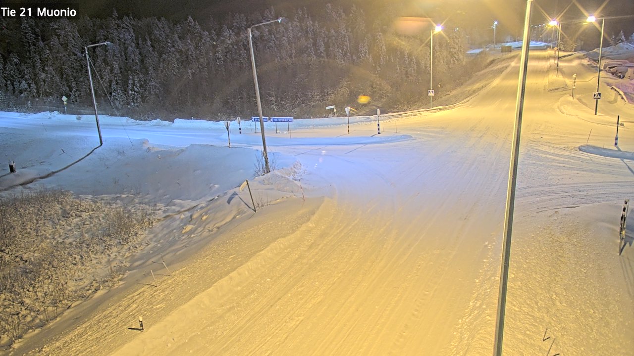 Weather Camera Image Väg 21 Muonio, Muonio, Lappi