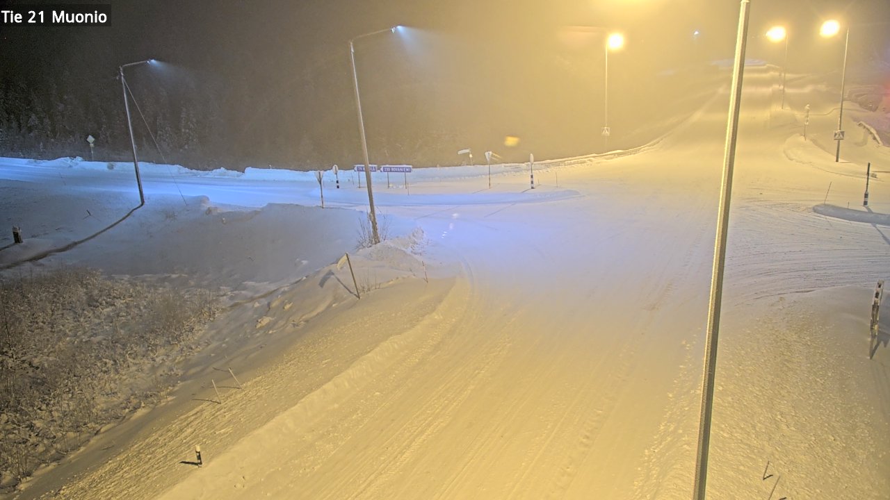 Weather Camera Image Väg 21 Muonio, Muonio, Lappi