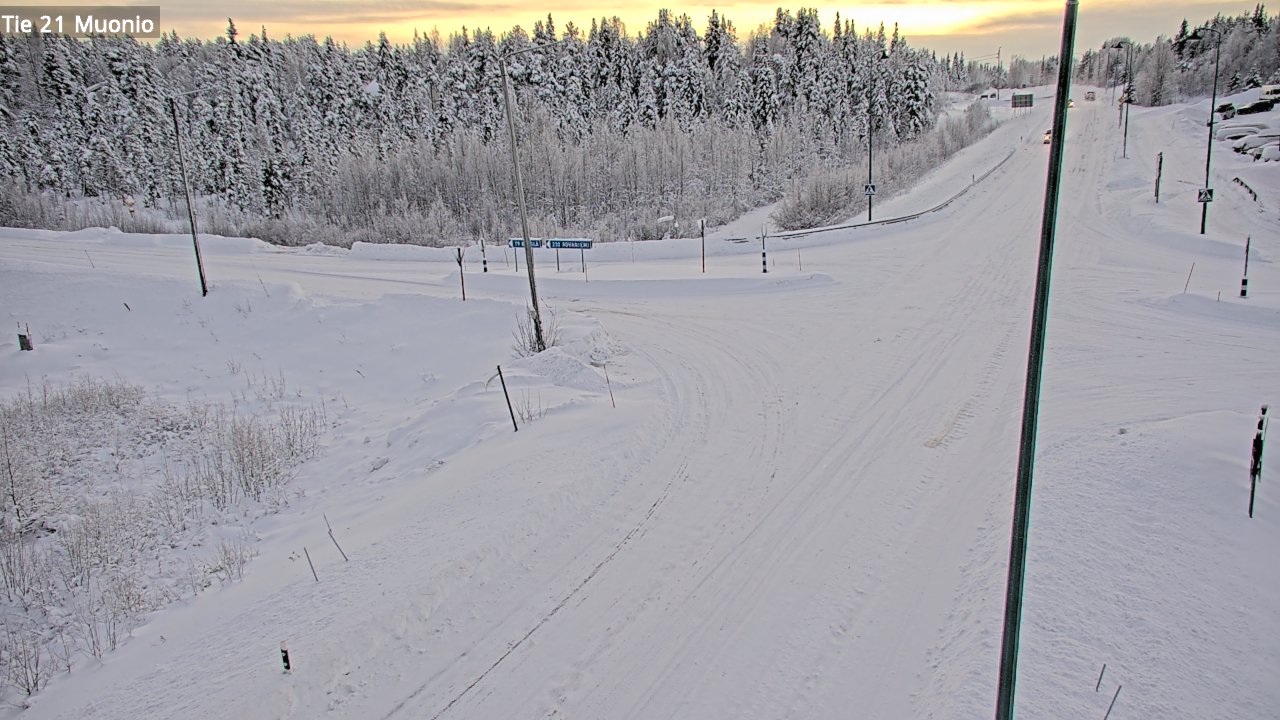 Weather Camera Image Väg 21 Muonio, Muonio, Lappi