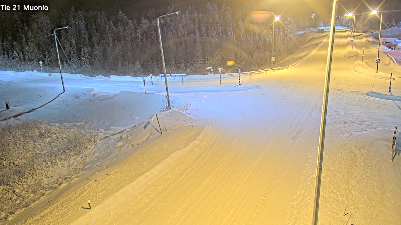 Weather Camera Image Väg 21 Muonio, Muonio, Lappi