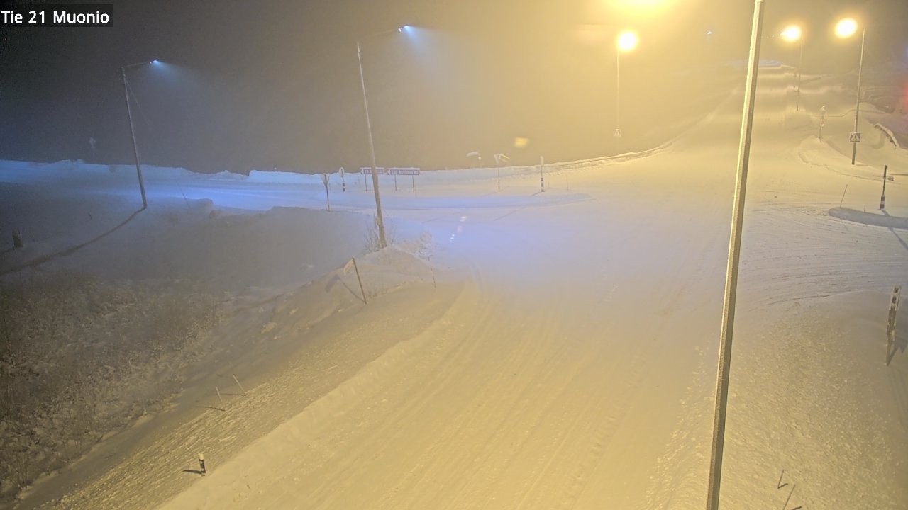 Weather Camera Image Väg 21 Muonio, Muonio, Lappi