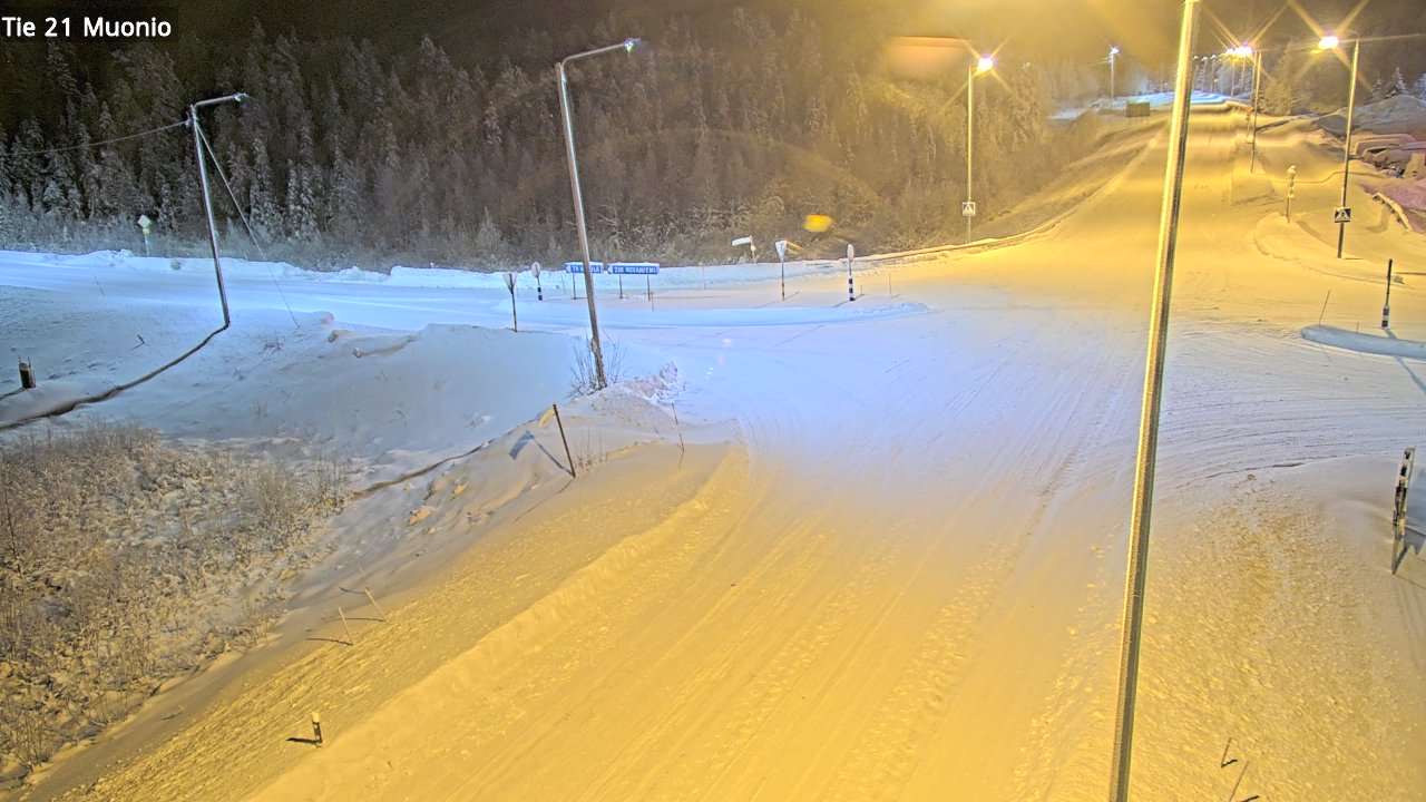 Weather Camera Image Väg 21 Muonio, Muonio, Lappi