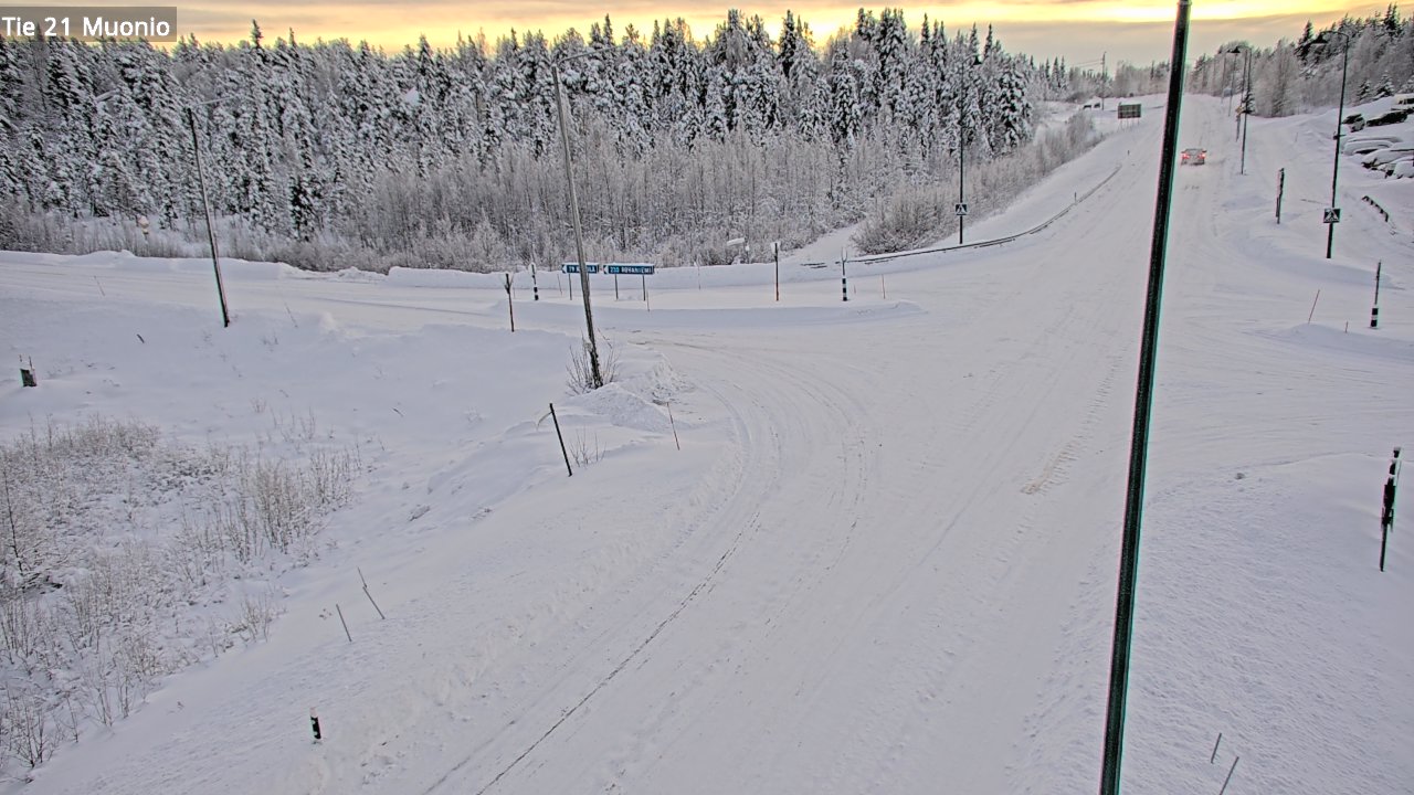 Weather Camera Image Road 21 Muonio, Muonio, Lappi
