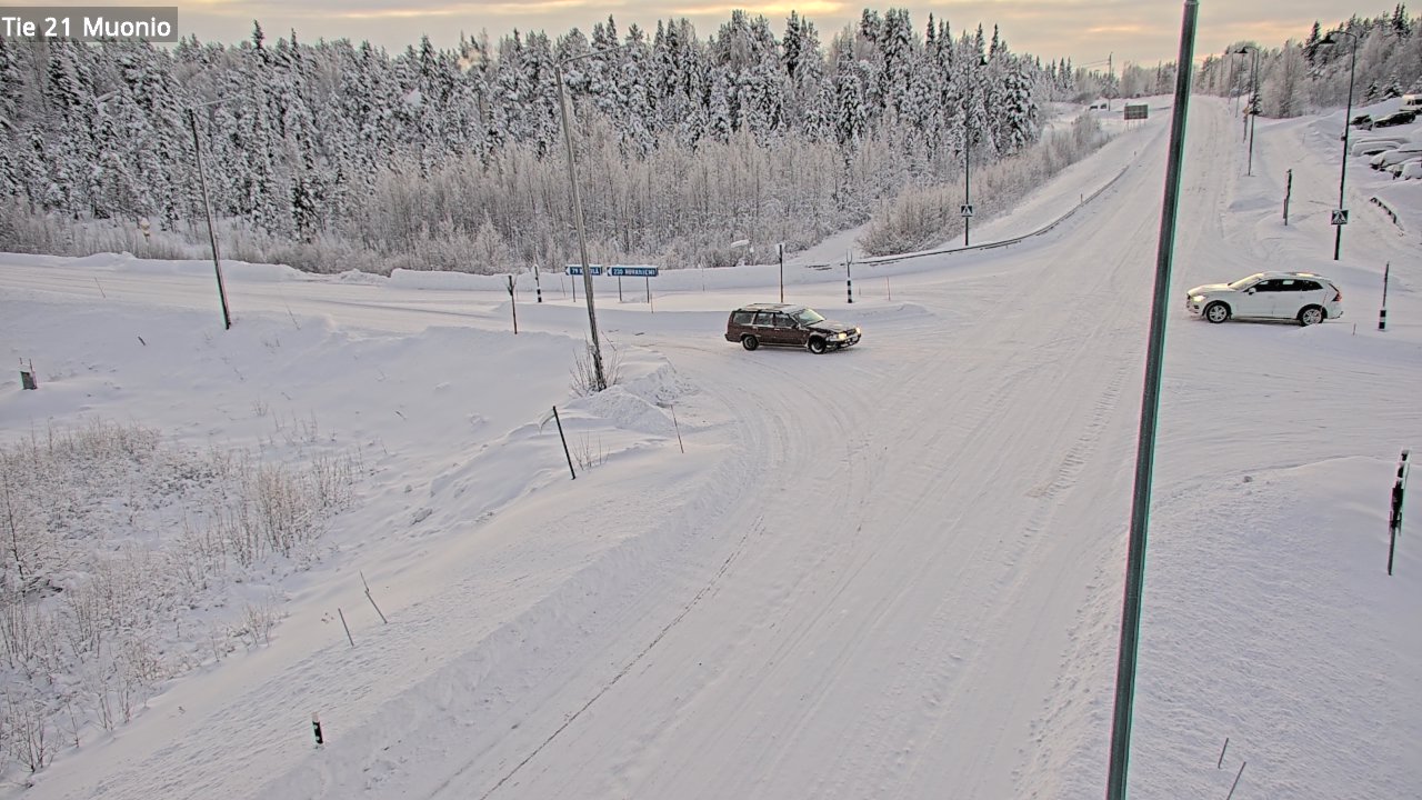 Weather Camera Image Väg 21 Muonio, Muonio, Lappi