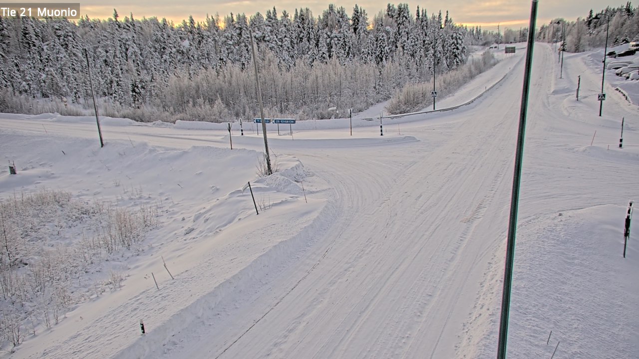 Weather Camera Image Väg 21 Muonio, Muonio, Lappi