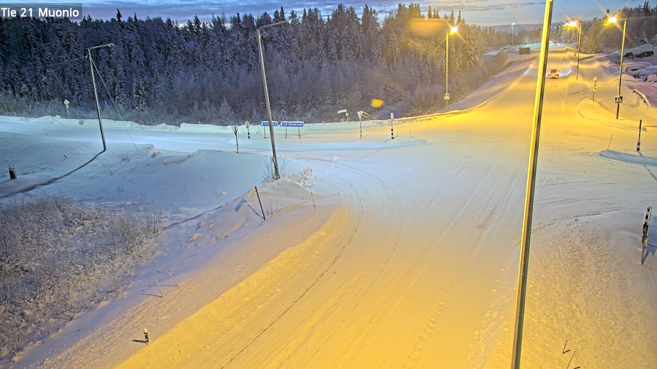 Weather Camera Image Väg 21 Muonio, Muonio, Lappi