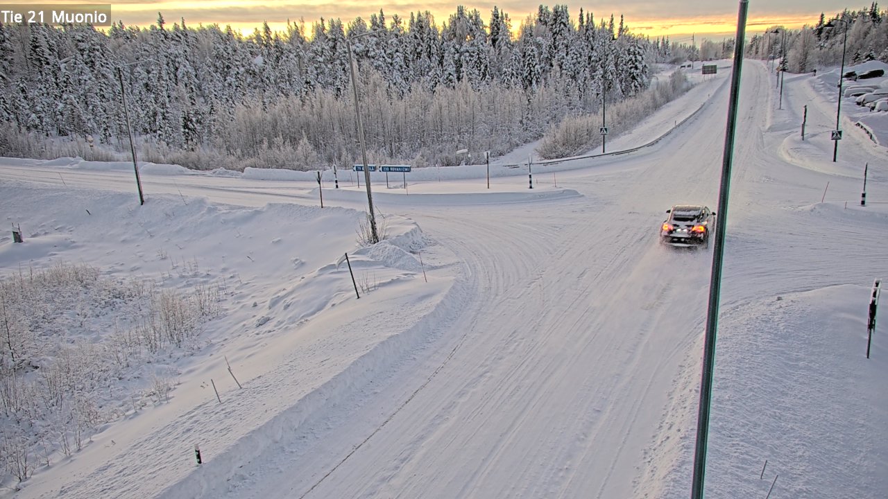 Weather Camera Image Väg 21 Muonio, Muonio, Lappi