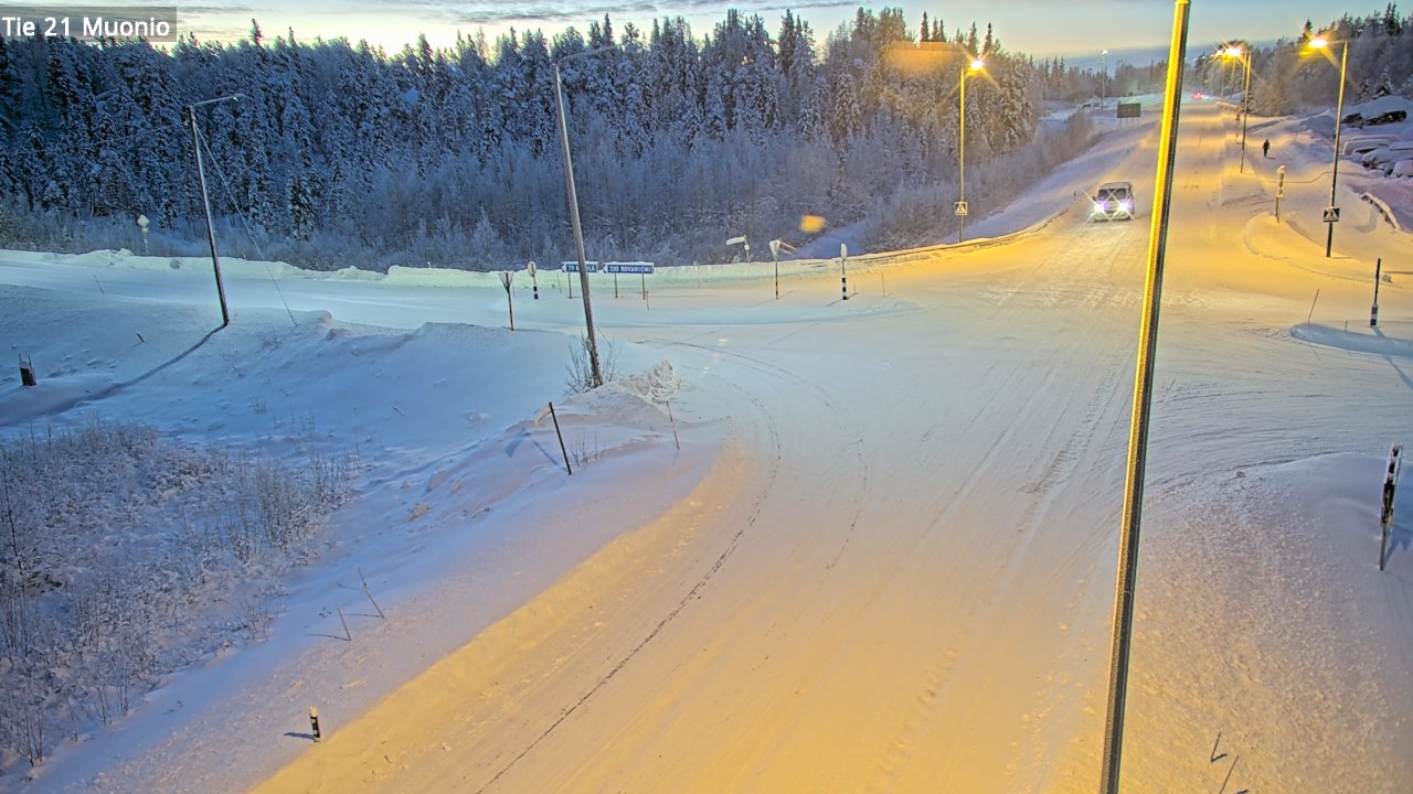 Weather Camera Image Väg 21 Muonio, Muonio, Lappi