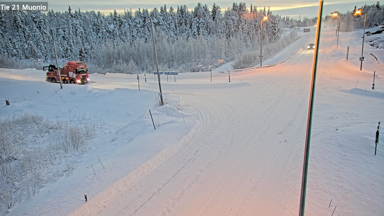 Weather Camera Image Road 21 Muonio, Muonio, Lappi