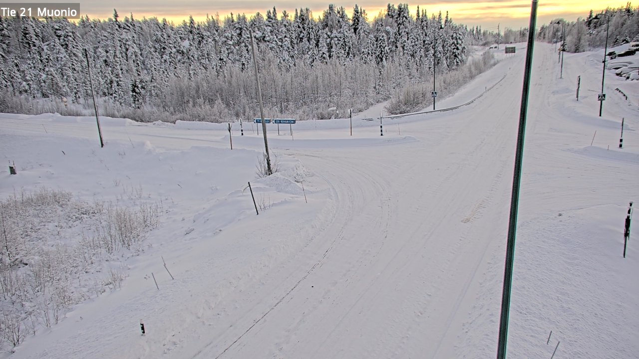 Weather Camera Image Road 21 Muonio, Muonio, Lappi