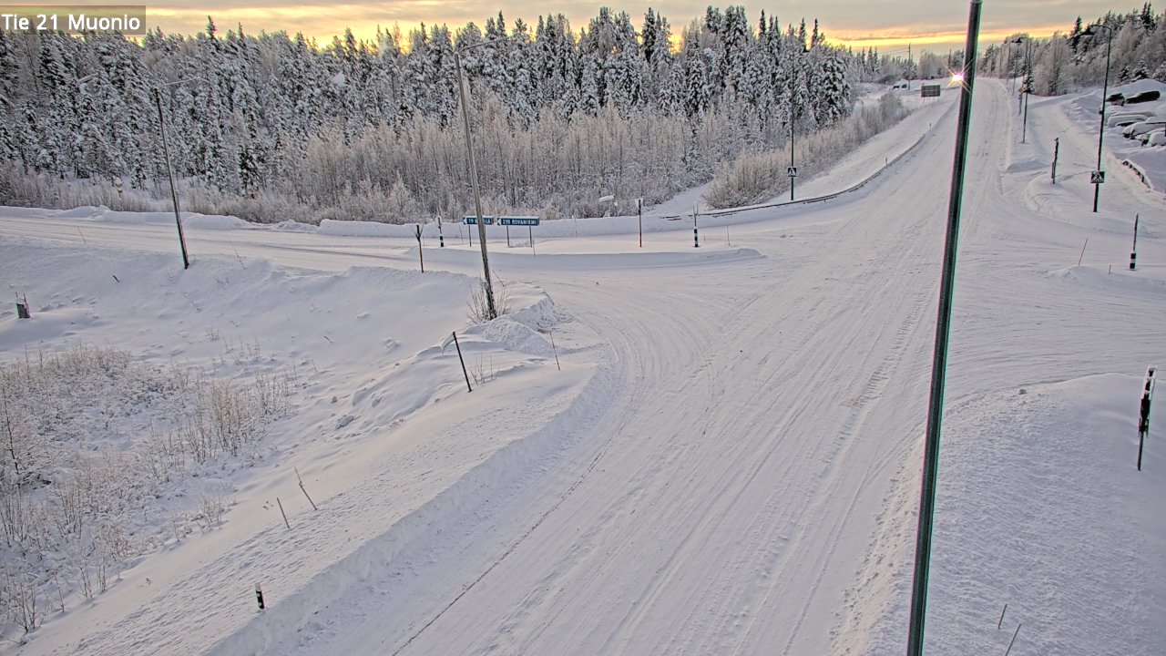 Weather Camera Image Väg 21 Muonio, Muonio, Lappi