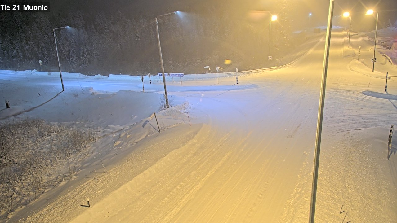 Weather Camera Image Väg 21 Muonio, Muonio, Lappi
