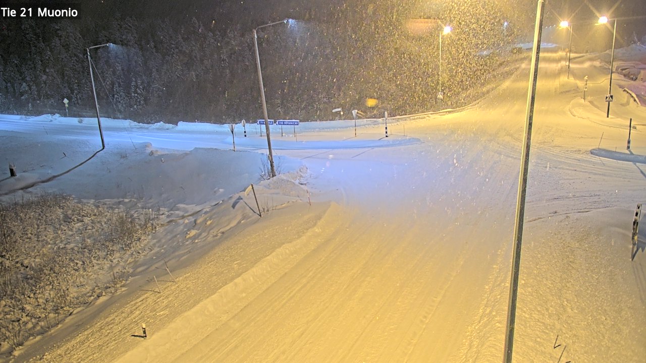 Weather Camera Image Väg 21 Muonio, Muonio, Lappi