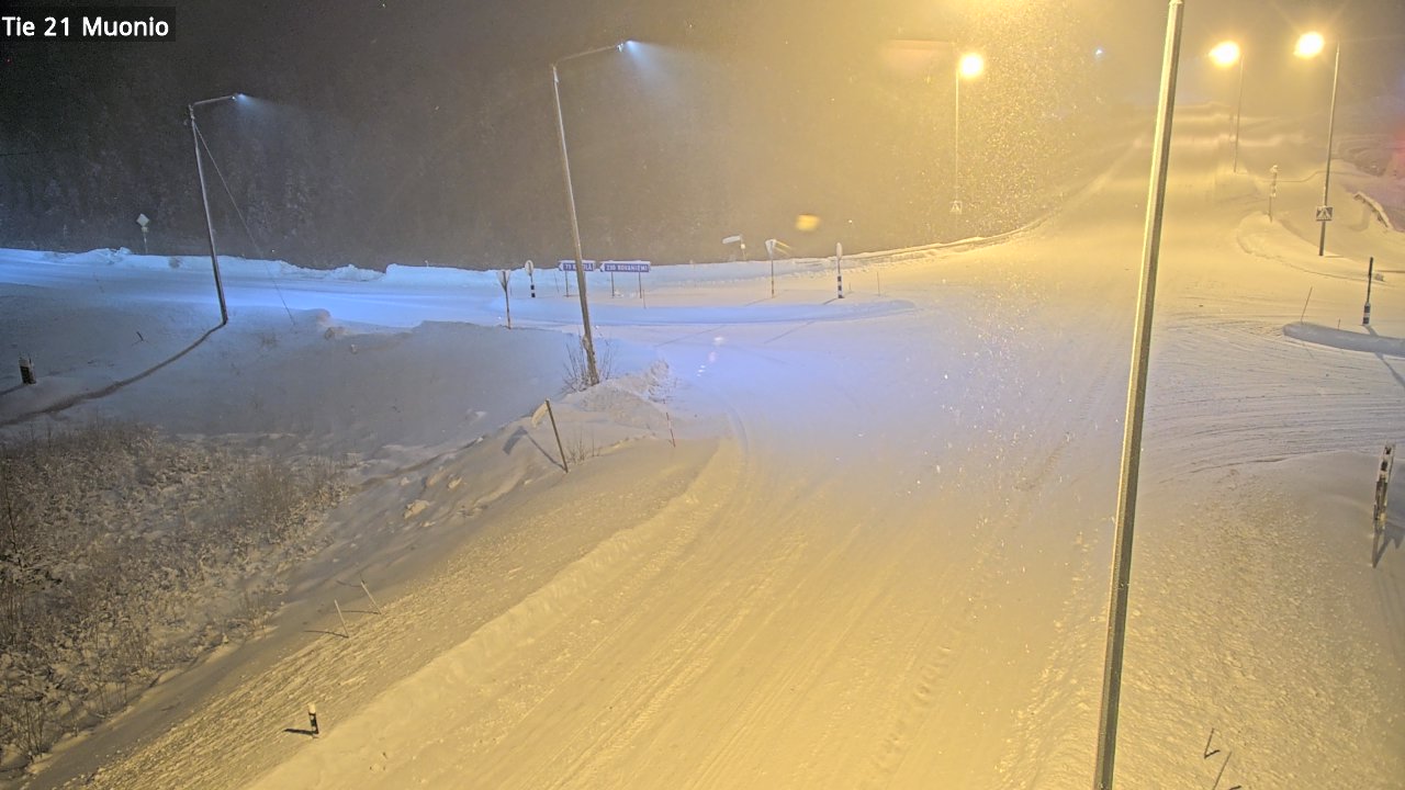 Weather Camera Image Väg 21 Muonio, Muonio, Lappi