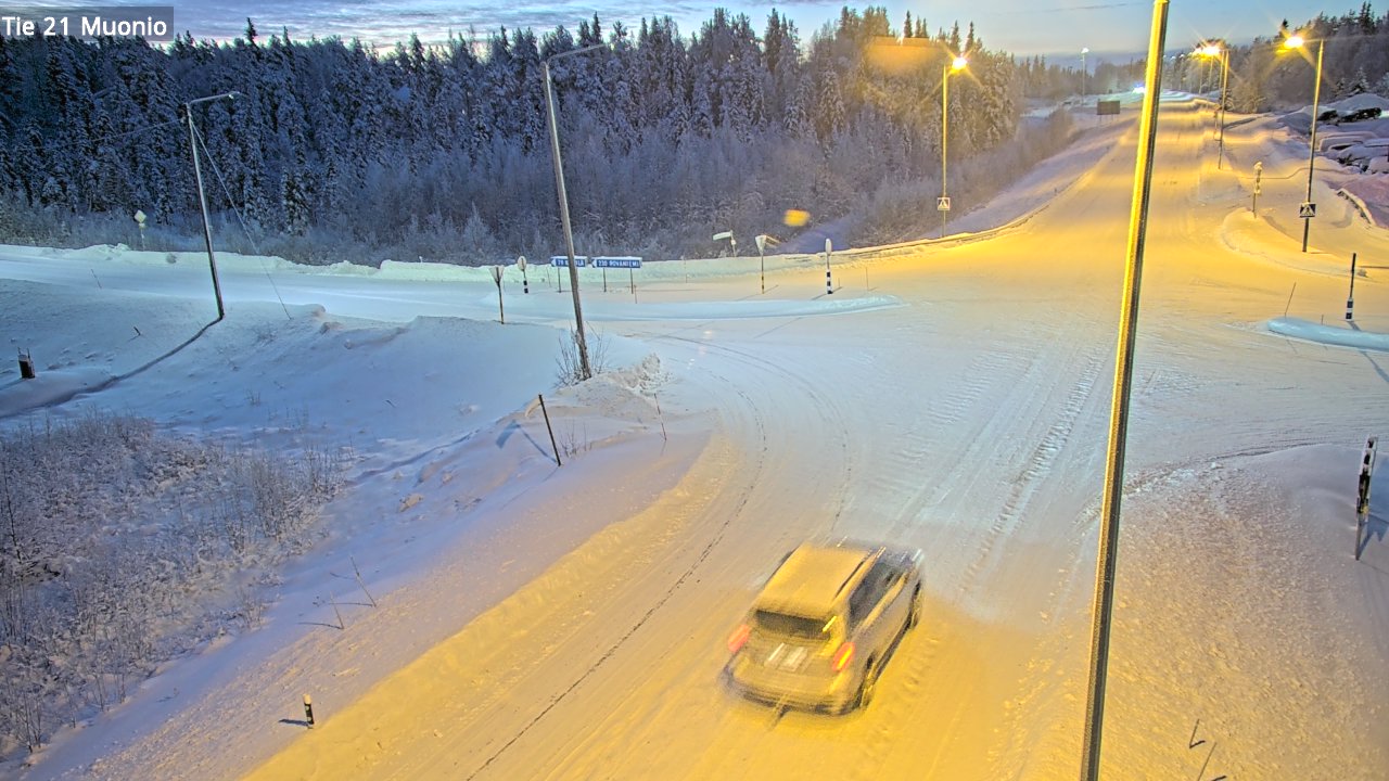 Weather Camera Image Väg 21 Muonio, Muonio, Lappi