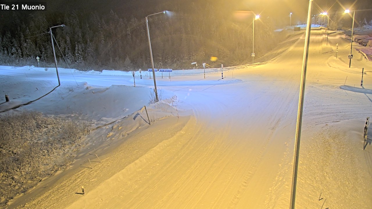 Weather Camera Image Väg 21 Muonio, Muonio, Lappi