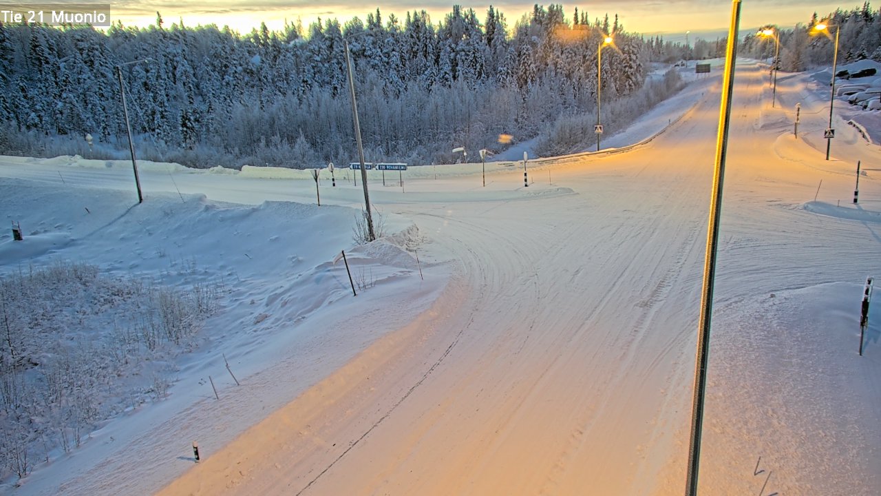 Weather Camera Image Väg 21 Muonio, Muonio, Lappi