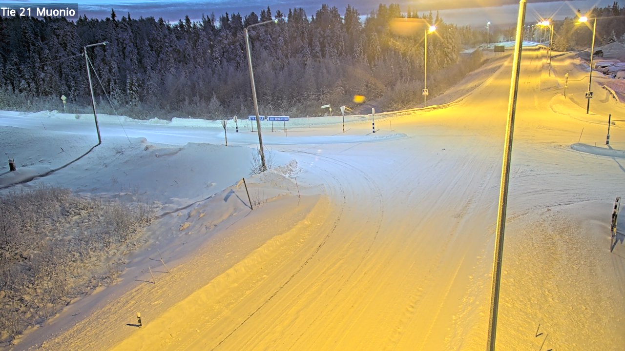 Weather Camera Image Väg 21 Muonio, Muonio, Lappi