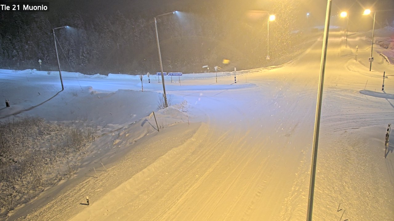 Weather Camera Image Väg 21 Muonio, Muonio, Lappi
