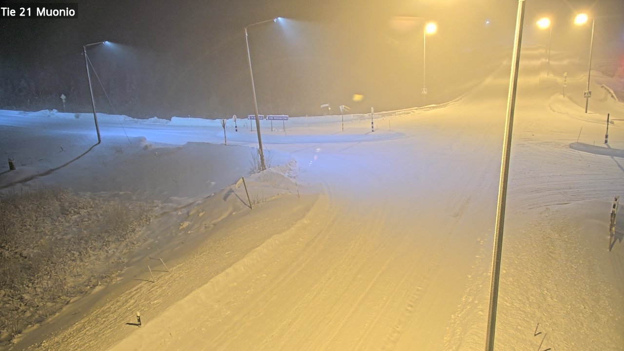 Weather Camera Image Väg 21 Muonio, Muonio, Lappi