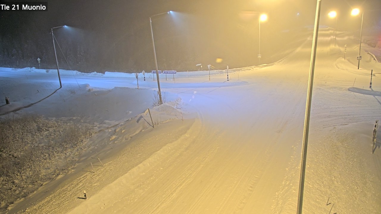 Weather Camera Image Väg 21 Muonio, Muonio, Lappi