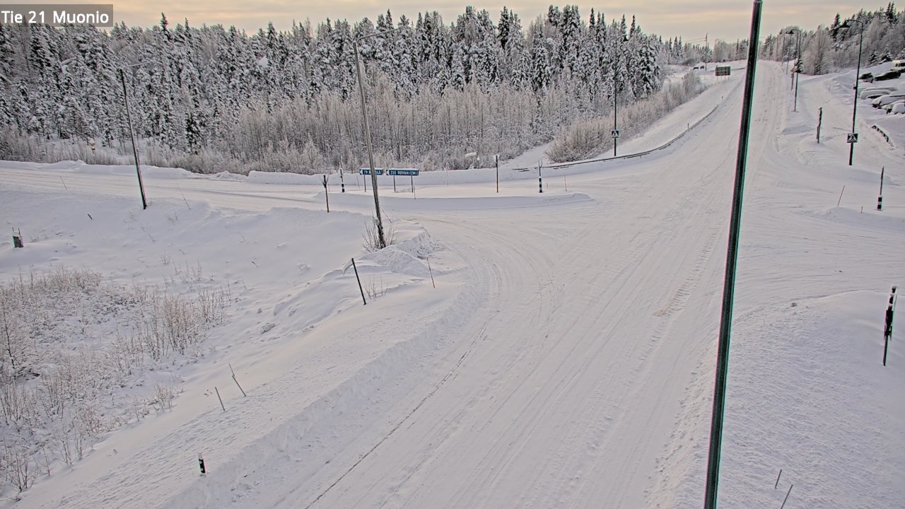 Weather Camera Image Väg 21 Muonio, Muonio, Lappi