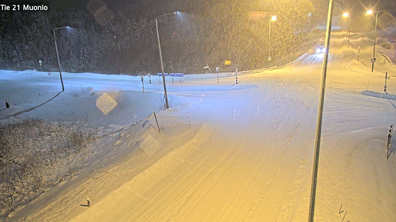 Weather Camera Image Väg 21 Muonio, Muonio, Lappi