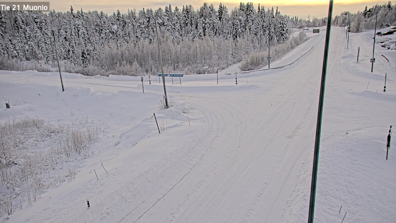 Weather Camera Image Väg 21 Muonio, Muonio, Lappi