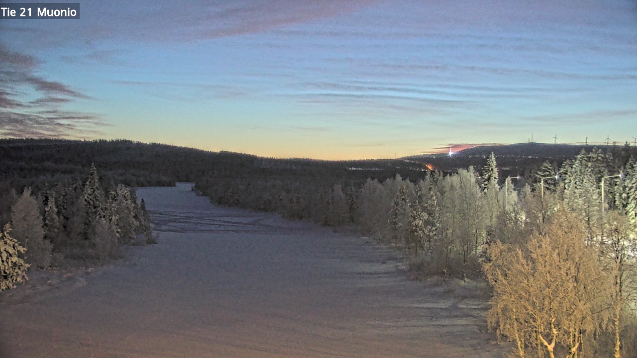 Weather Camera Image Väg 21 Muonio, Muonio, Lappi