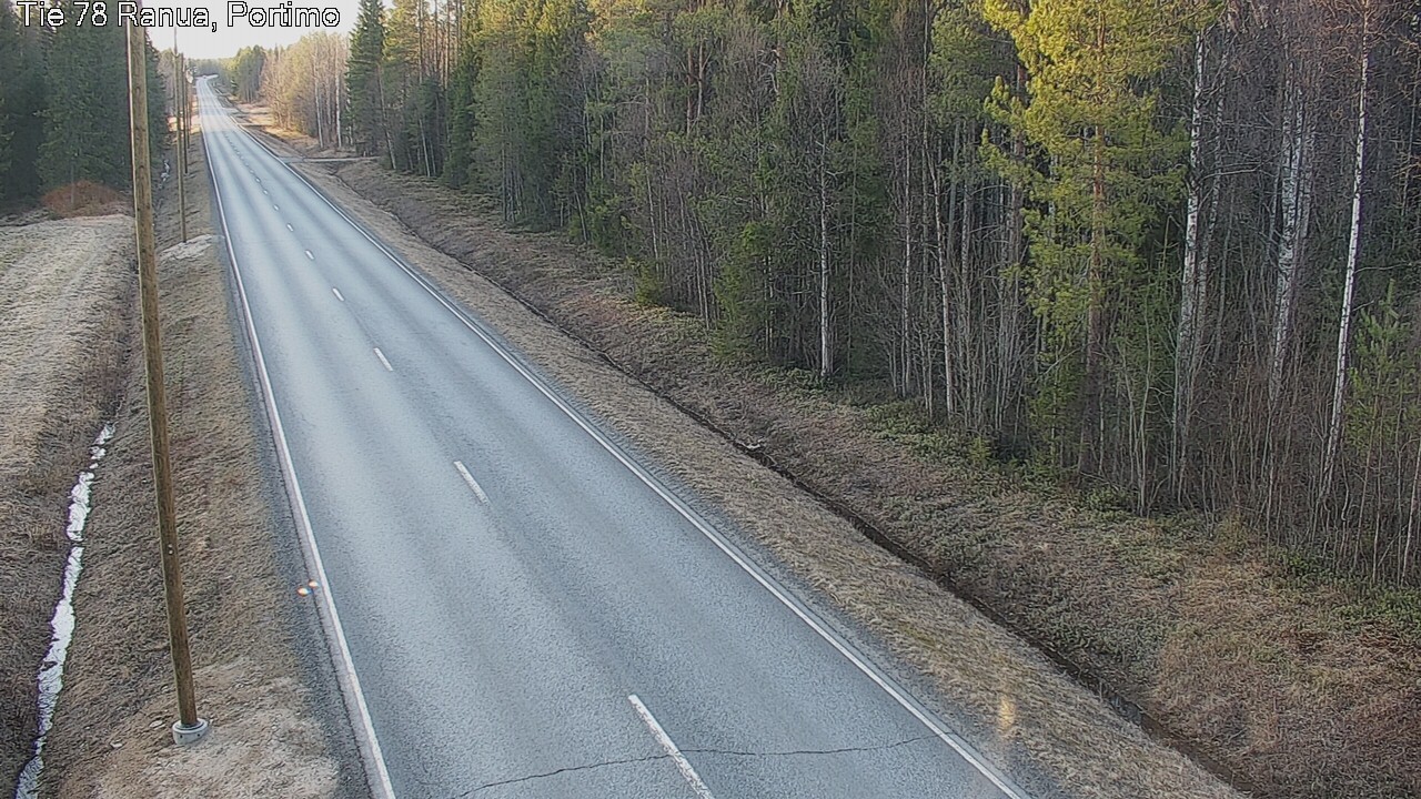 Weather Camera Image Väg 78 Ranua Portimo_Kevyt, Ranua, Lappi