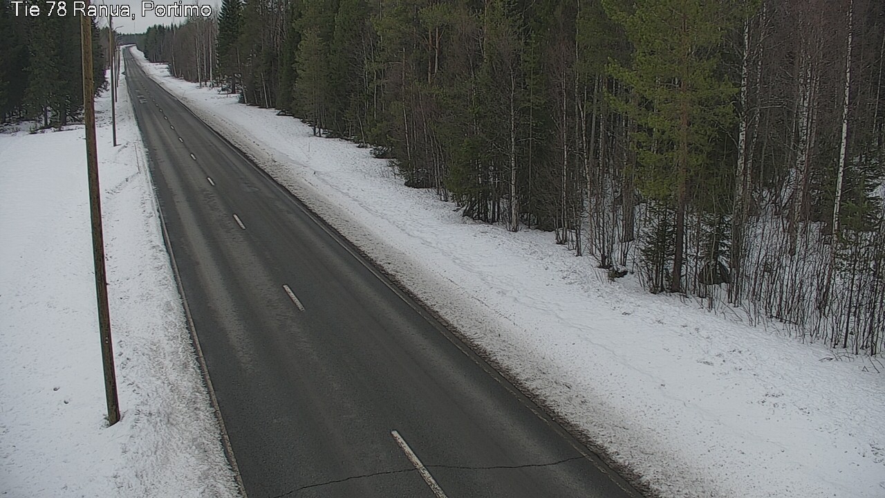 Weather Camera Image Väg 78 Ranua Portimo_Kevyt, Ranua, Lappi
