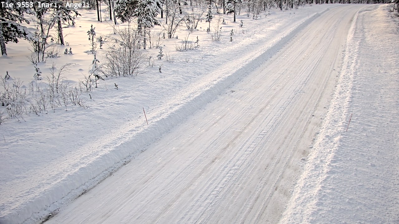 Weather Camera Image Road 9553 Inari, Angeli, Lintupuolivaara, Inari, Lappi