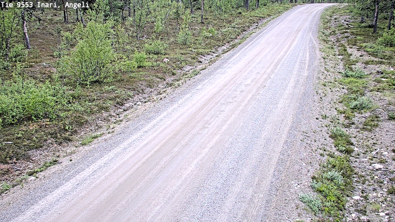Weather Camera Image Väg 9553 Inari, Angeli, Lintupuolivaara, Inari, Lappi