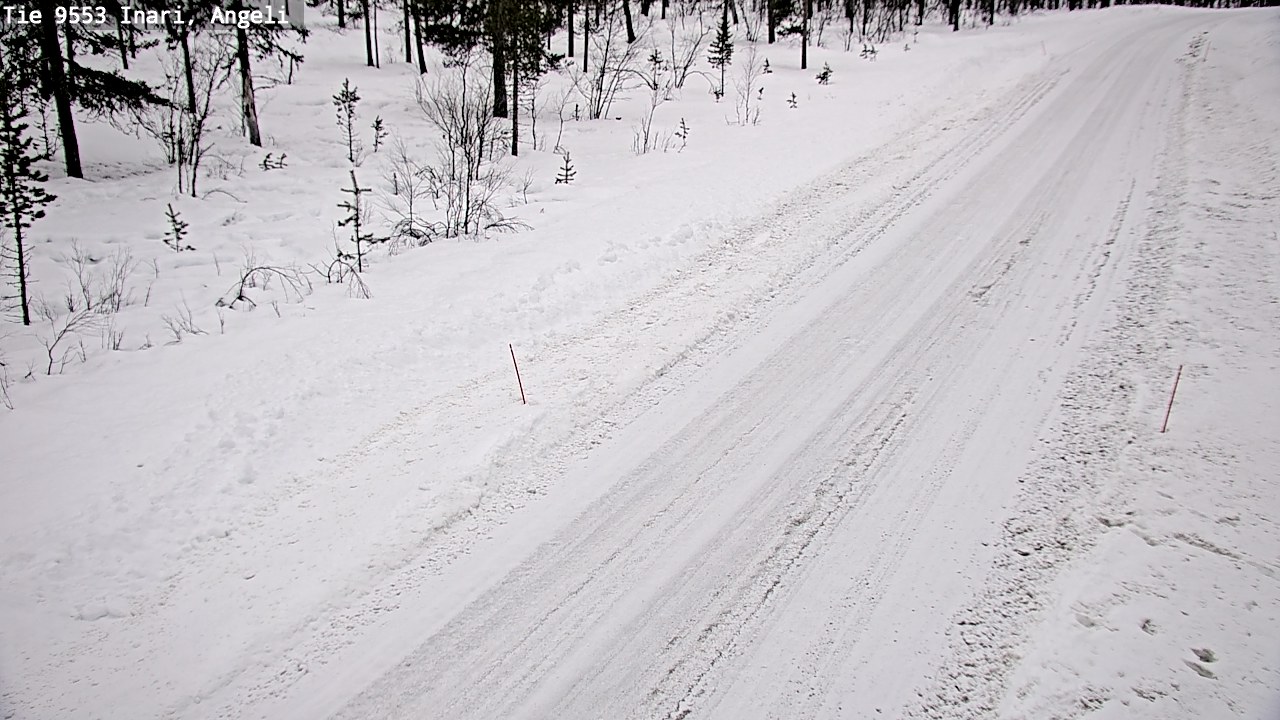 Weather Camera Image Väg 9553 Inari, Angeli, Lintupuolivaara, Inari, Lappi