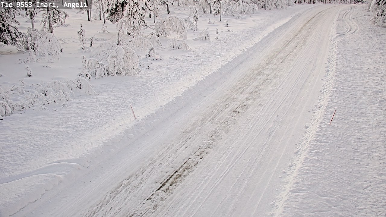 Weather Camera Image Road 9553 Inari, Angeli, Lintupuolivaara, Inari, Lappi